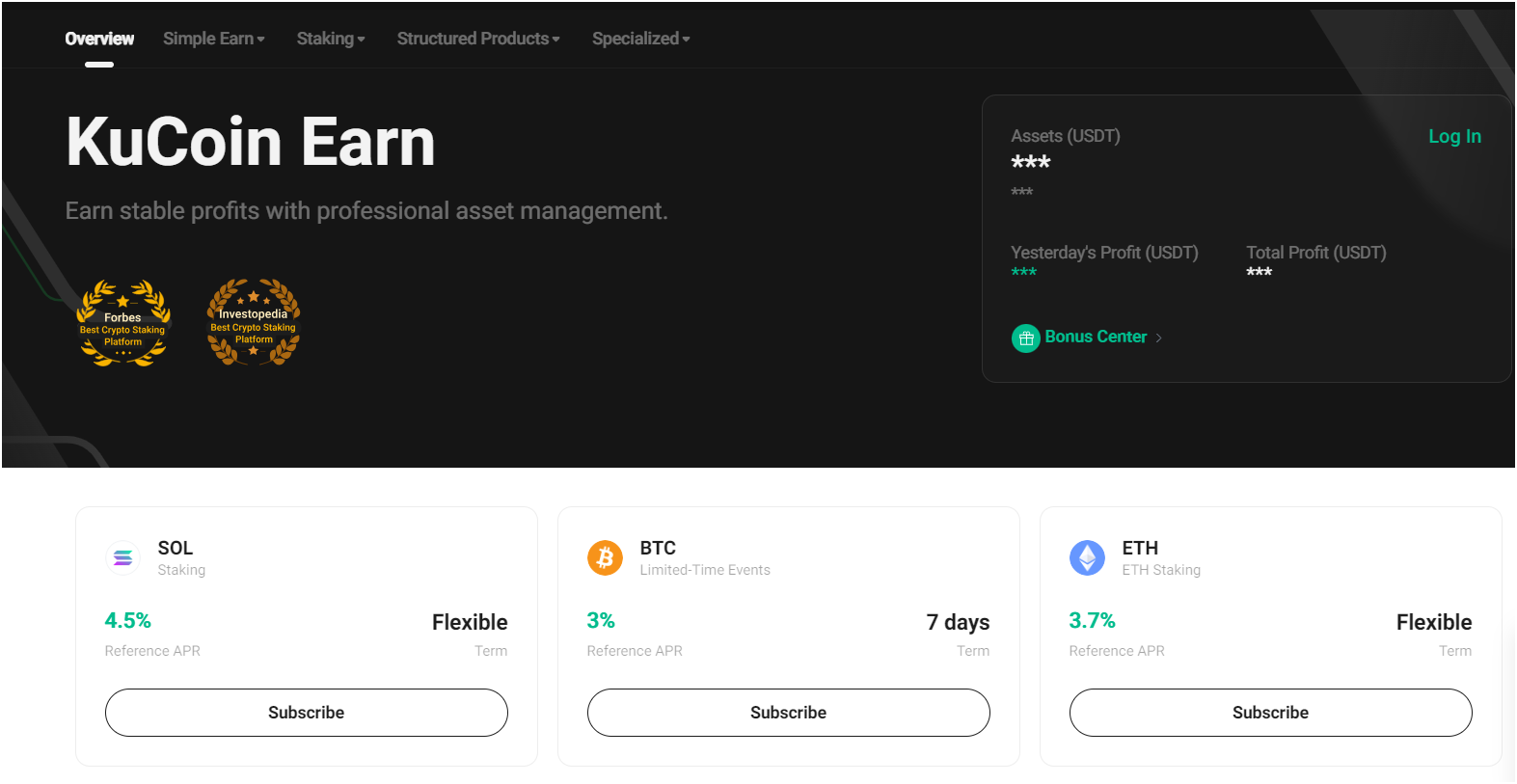 KuCoin earn