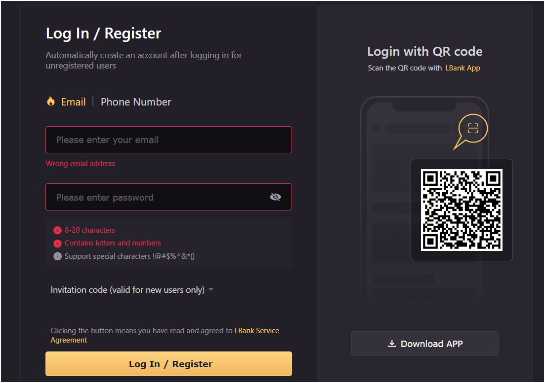 create account