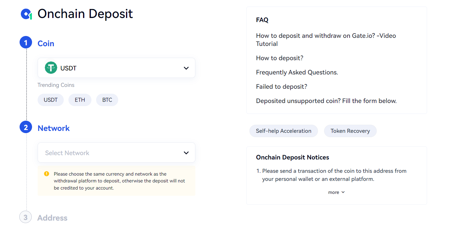 deposit funds