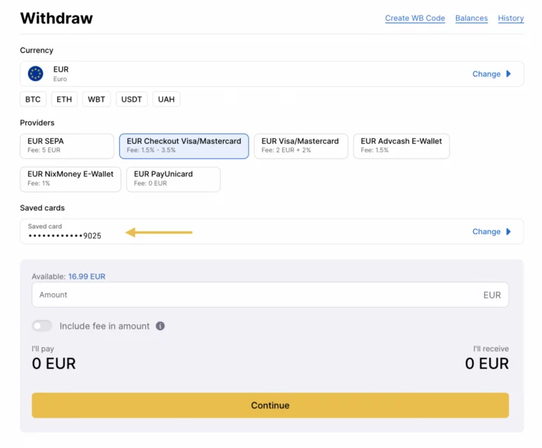 withdraw
